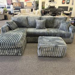 Sectional And Ottoman 