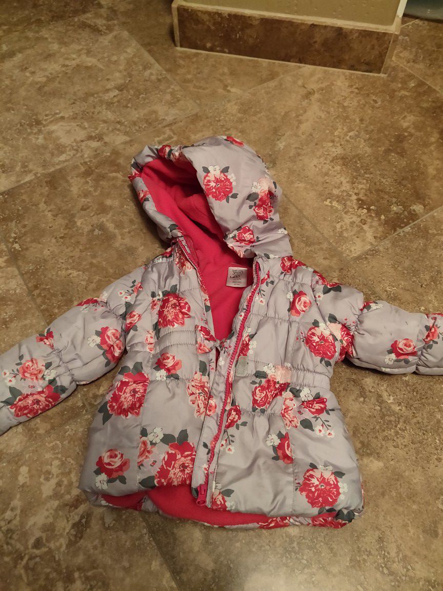 Toddler girls 2t snow coat, winter jacket.