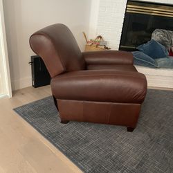 Pottery Barn Leather Recliner