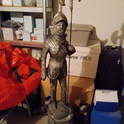 6ft vintage knight statue /with axe-MEXICO-RARE