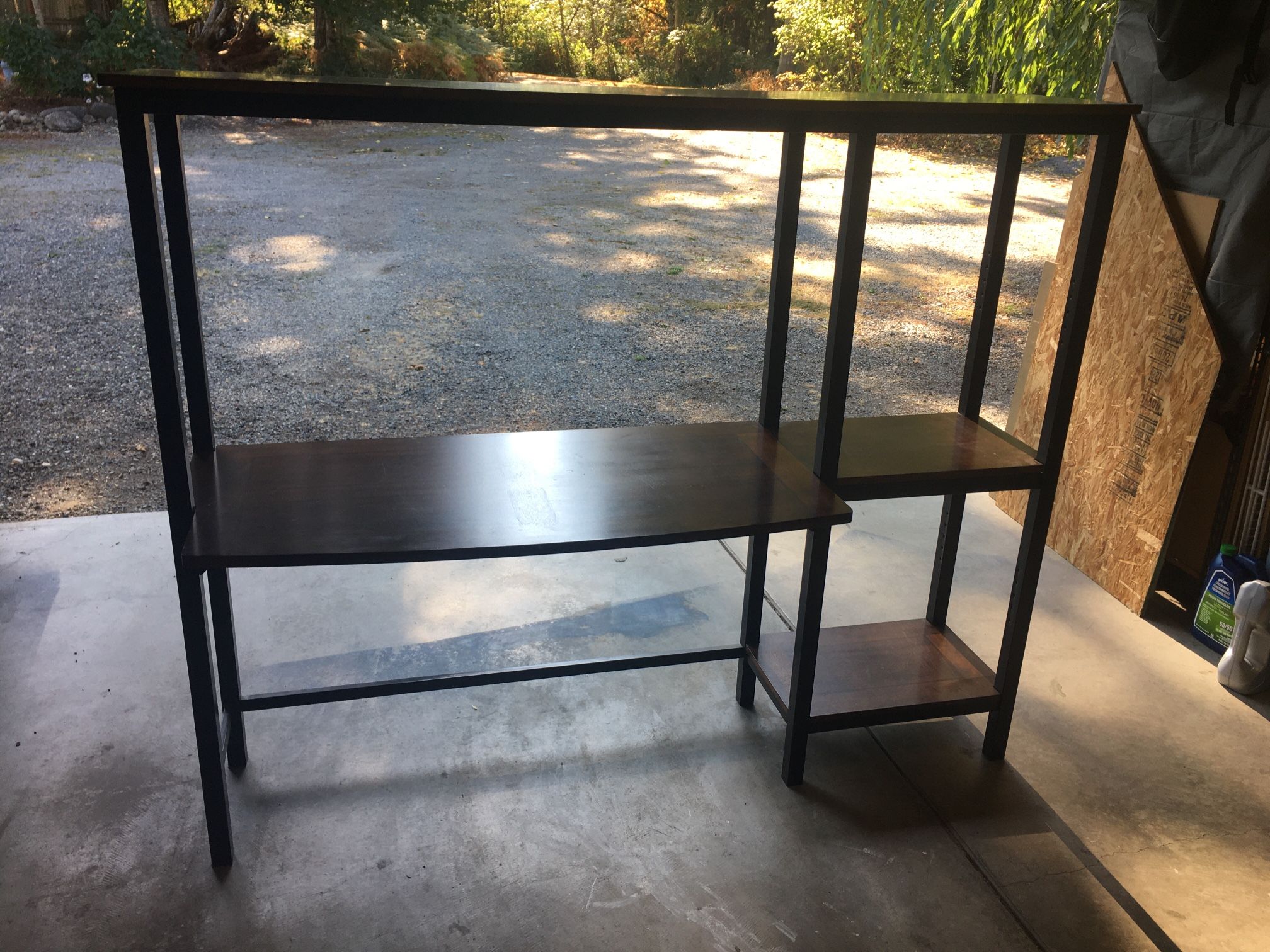 Metal Frame Wood Desk