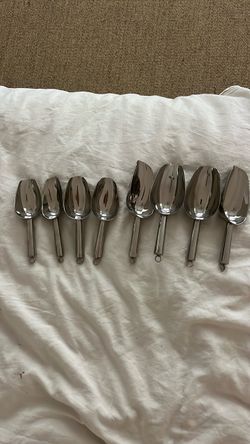 Stainless Steel Scoop Set of 9