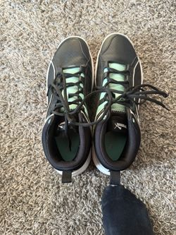 Black Leather Puma Shoes