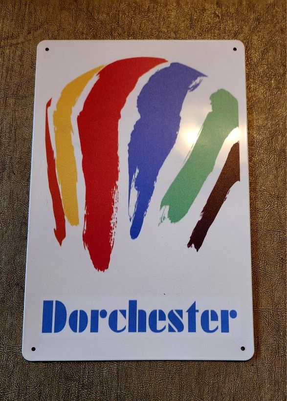 Dorchester Gas Tank 8x12 Tin/metal Sign