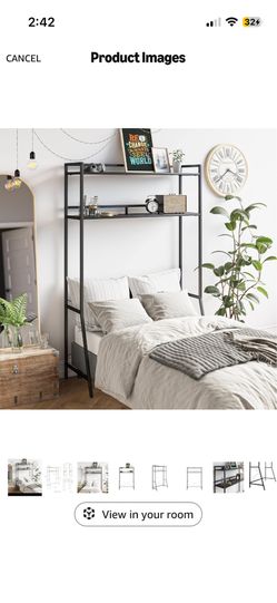 over the bed twin size storage shelf