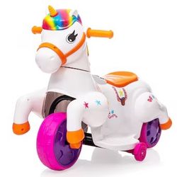 6V Kids Ride on Unicorn 6-volt Rocking Toy 