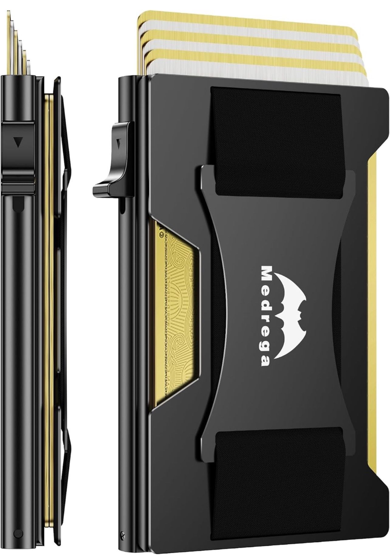 Smart Wallet for Men Slim Minimalist: Metal Pop Up Wallet - RFID Front Pocket Credit Card Holder - Gift for Male Husband at Anniversay Brithday