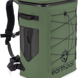 New Green Insulated Backpack Cooler Holds 24 Cans for 72 Hours - Perfect Lunch or Drink Bag for Camping, Hiking, Fishing, Kayaking, Sports, or Beach -