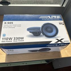 X Series  X-S65 6.5” Coaxial Speakers – 330W Peak Power