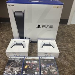 Console Disc Version 3 Games + 2 Controller Bundle.