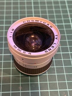 Cosmicar CCTV 6.5mm C Mount Camera Lens