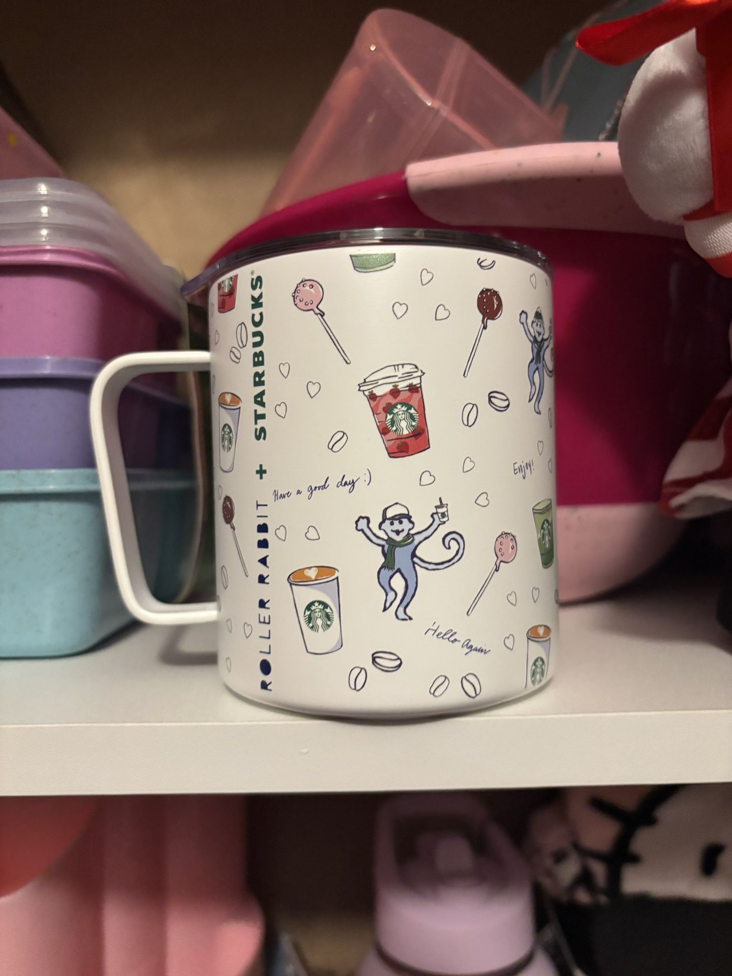 2025 Starbucks x Roller Rabbit White Mug – Holiday Collab – NEW & Rare
