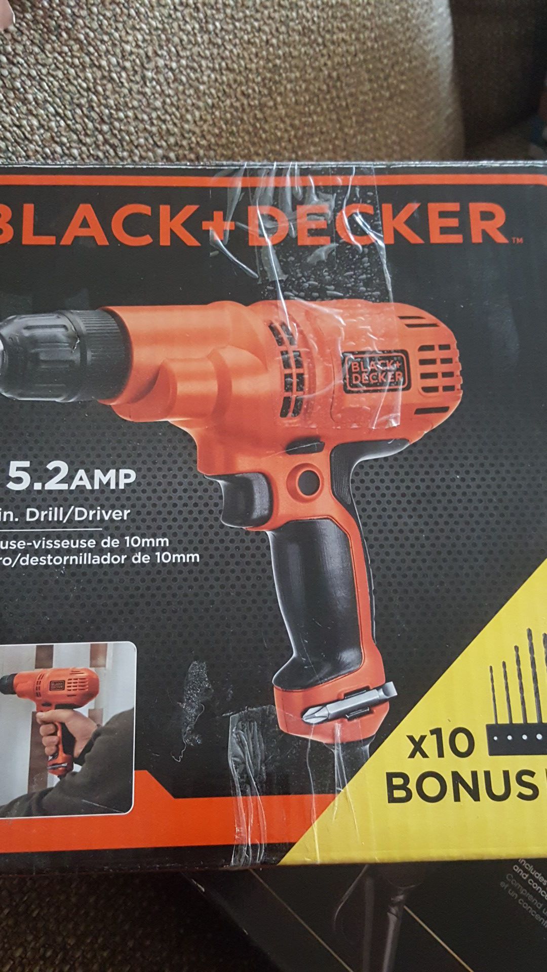 Black & Decker 5.2 amps 3/8 in drill driver