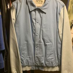 Men’s Topman Limited Varsity jacket Blue Jacket Button Up