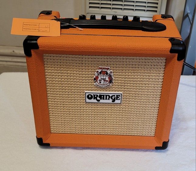 ORANGE CRASH 12 MODELING GUITAR COMBO AMPLIFIER 1 CHANNEL, CLEAN AND DISTORTION 12 WATTS ORANGE.