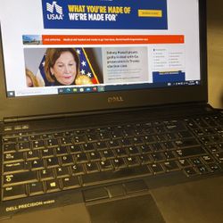 Gaming Dell Precision M4800 Intel Corei7 4th Gen 3.GHz 16gb Ram 256gb SSD Win 10 Pro NVidia GeForce Gpu