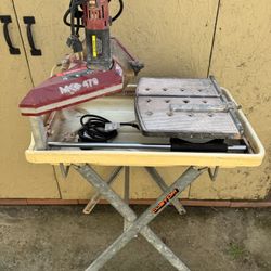 MK Wet Tile Saw 470 And Stand
