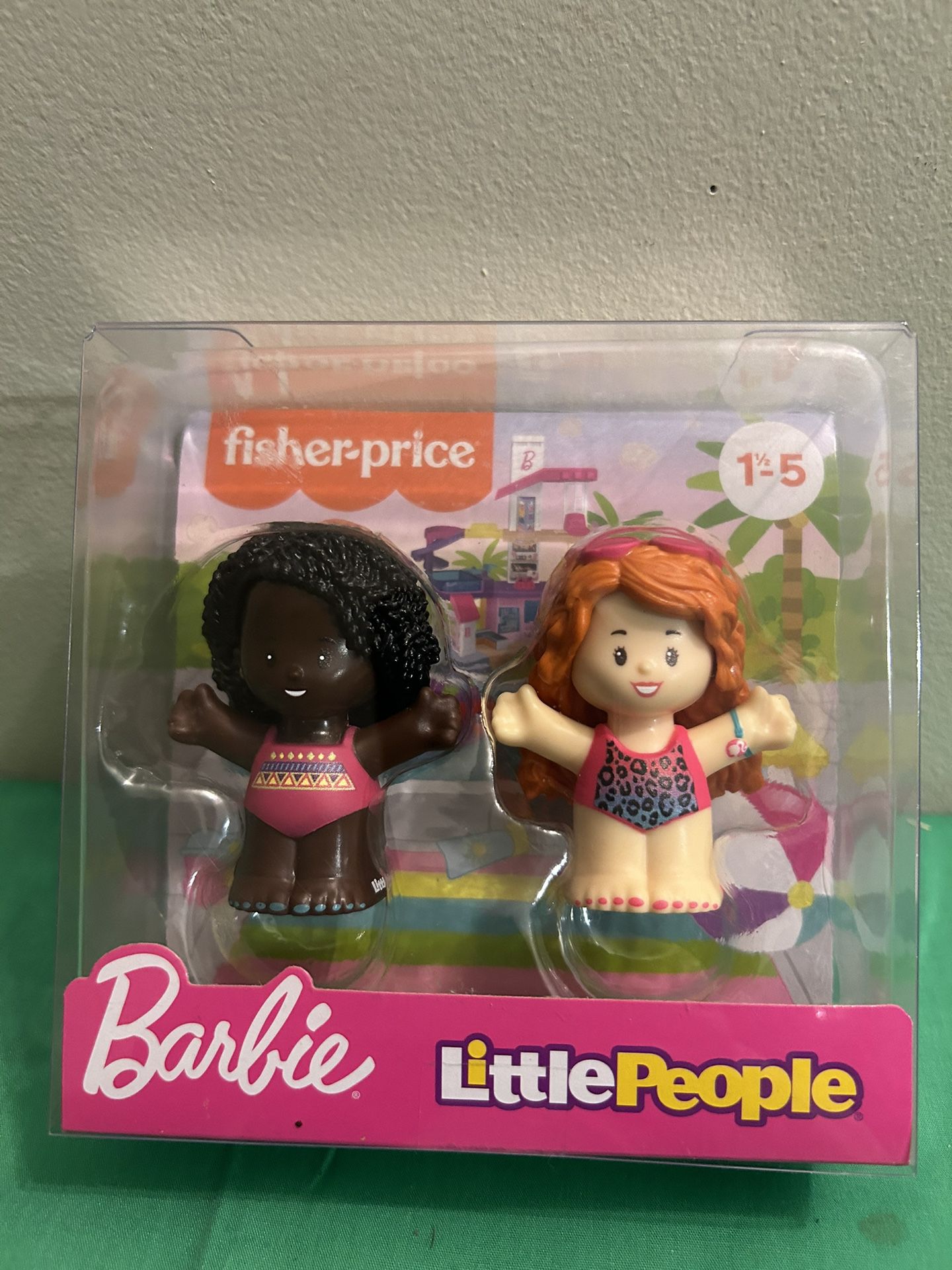 Barbie Fisher-Price Little People Swimming Figure 2 Pack Swim Suit Girls