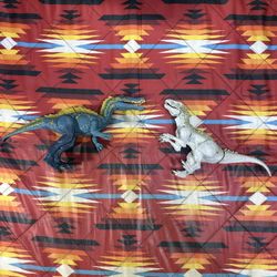 Lot Of 2 Jurassic World Suchomimus & Indominus Rex Dinosaurs Hasbro Mattel