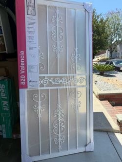 Beautiful flower design security door