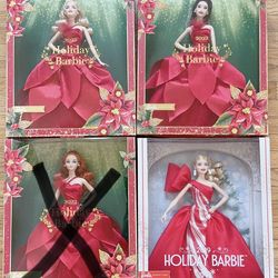 Holliday Barbie dolls
