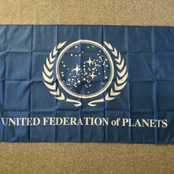 Star Trek United Federation of Planets Flag 3x5