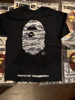 BAPE x Undefeated A Bathing Ape Black Tee
