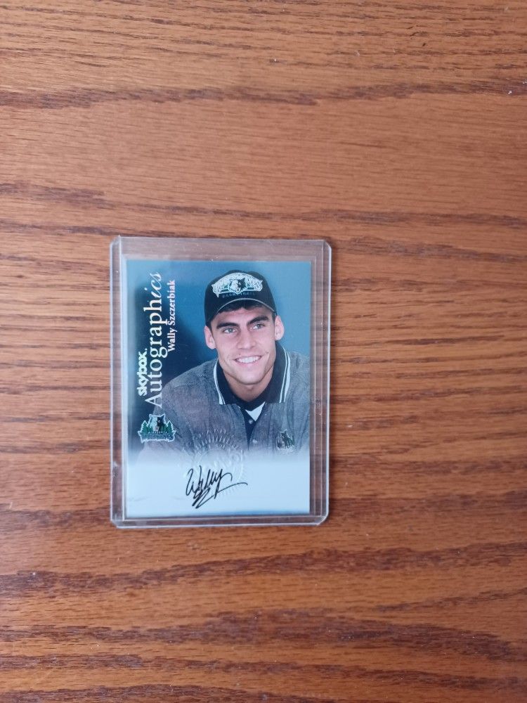 1999 Skybox Wally Szczerbiak Autographed Rookie Card Insert