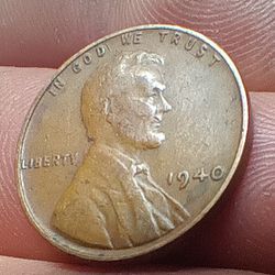 1940 No Mint Wheat Cent