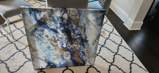 Blue and gold picture