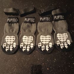 Dog Anti Slip Socks. Size M. Big Dogs.  Gray