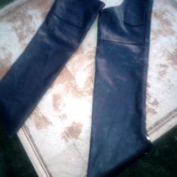 Women's butless riding chaps hillside leather small