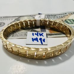 14K Solid Gold Bracelet 14Gr