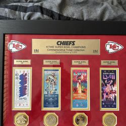 Chiefs Super Bowl Tickets + Coin Memorabilia 