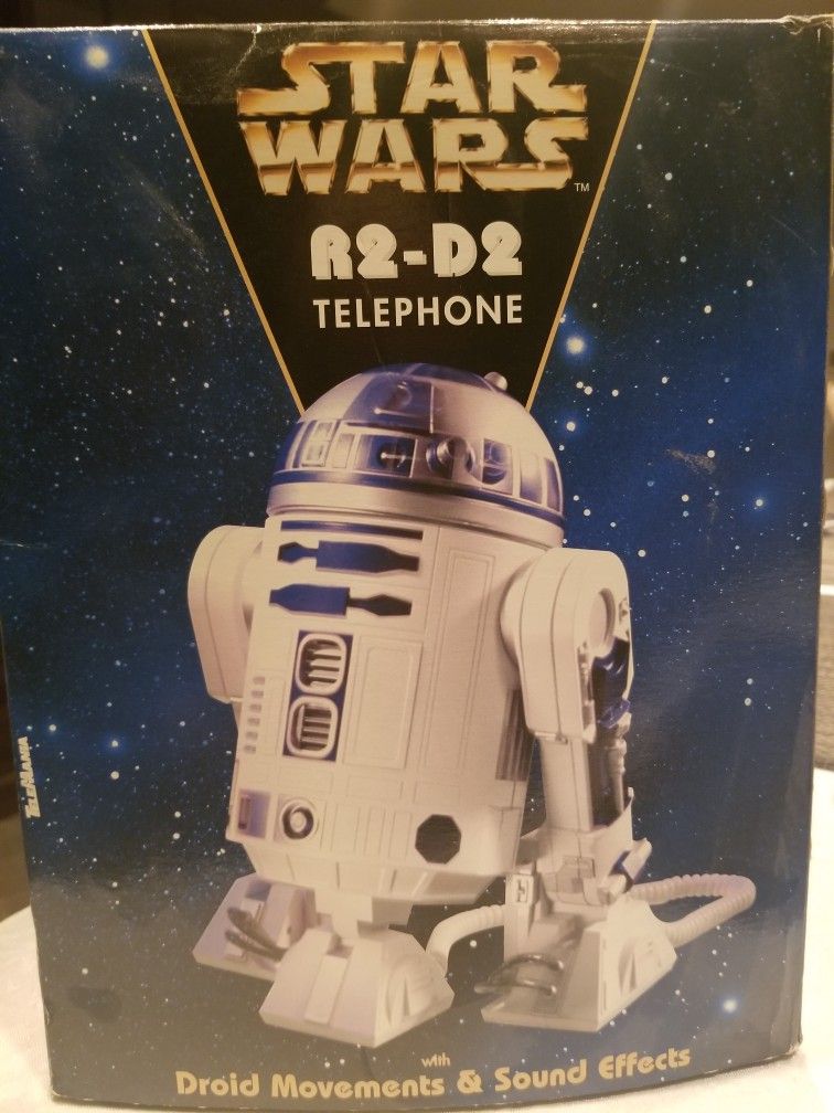 Star Wars R2-D2 Telephone With Sound And Motion, Vintage 1997