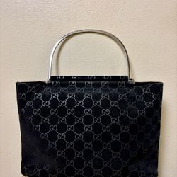 Gucci Tom Ford Black GG Monogram Tote 