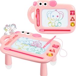 Toddler Girl Toys Age 1-2, Magnetic Drawing Board, Erasable Doodle Board Pad for Kids, Baby Early Learning Toys for 1 2 3 Year Old Girls, First Birthd