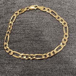 Solid Gold Figaro Bracelet 