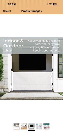 Retractable Baby or Pet gate