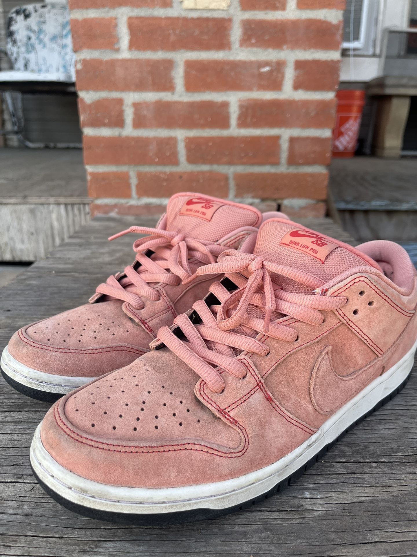 Laces Dunk Low Pro Pink Pig Pink Pig Dunks On Feet Nike SB Dunk 