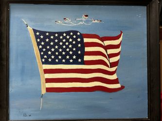 American Flag Painting. 
