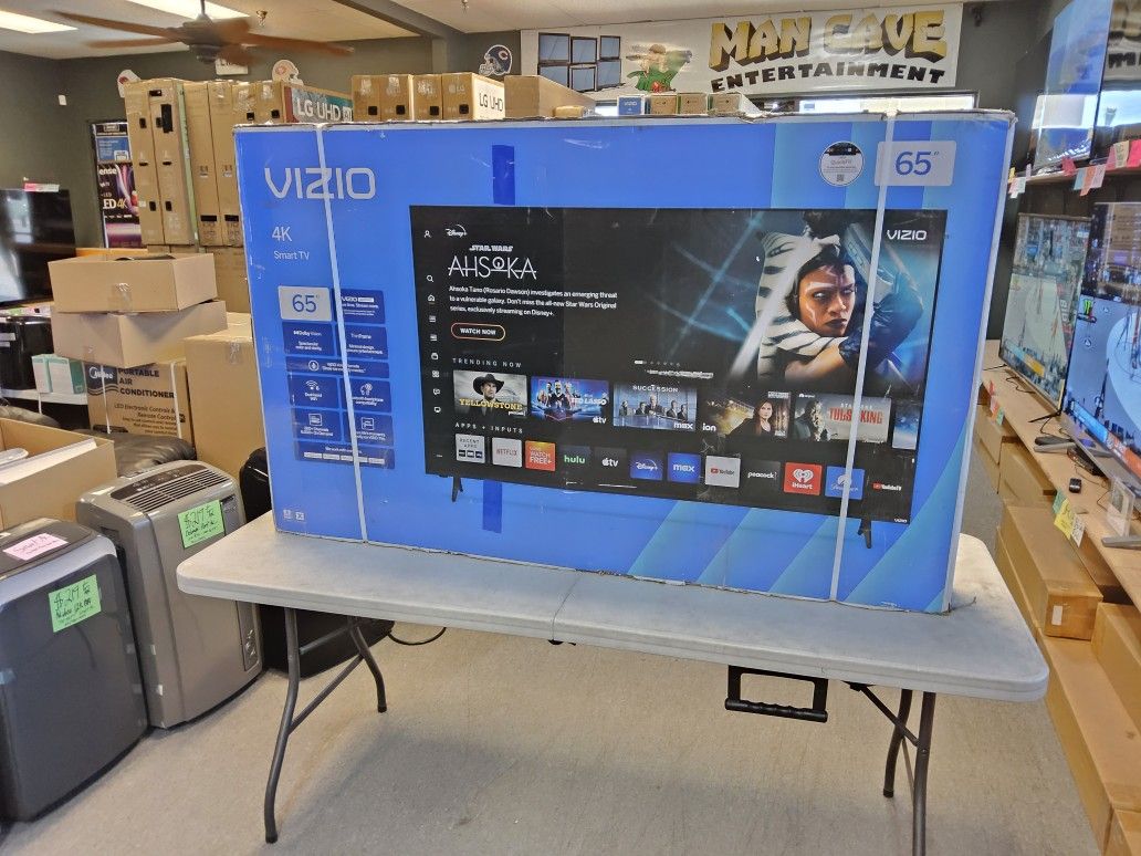 VIZIO 65 INCH UHD TV'S IN STOCK MANY AVAILABLE W/WARRANTY - BLUETOOTH VOICE SEAERCH- PAYMENT PLANS