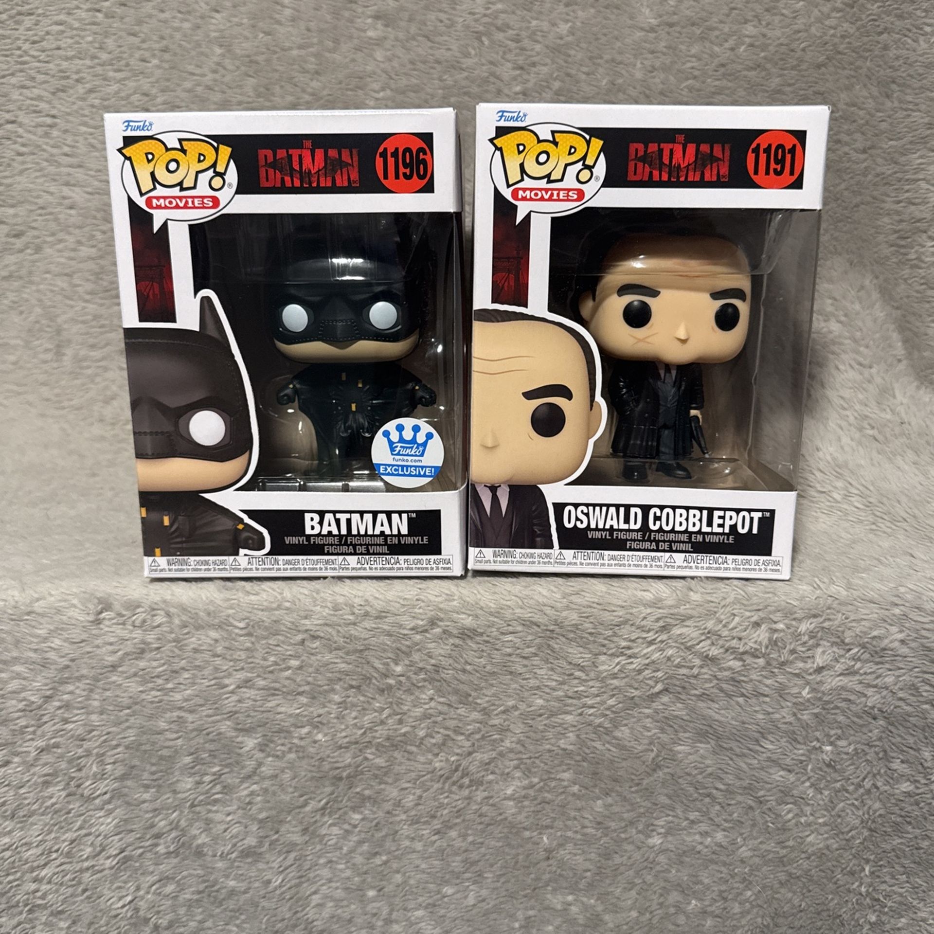 Batman And Oswald Cobblepot Funko Pops