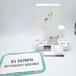 Apple Airpods Pro 2nd Gen Bluetooth Earbuds- PAY $1 DOWN AVAILABLE - NO CREDIT NEEDED