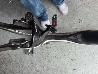 New no miles Shimano 105 front and rear rim brakes.