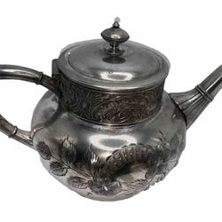 James W Tufts Coffee Tea Pot Silver Plated 4pc 
