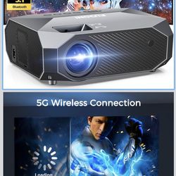 FUDONI Projector with WiFi and Bluetooth