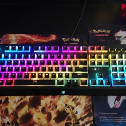 Razer Gaming Keyboard Blackwidow Elite With Swapped Keycaps