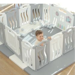 Playpen With New Door/activity Panel (2 Sets)