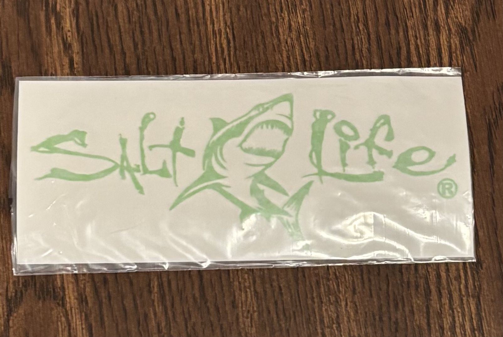 Salt Life Vinyl Decal Lime Green Shark 7x3